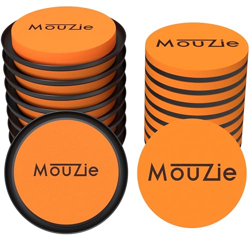 8+8 Orange 3 1/2 Inch Reusable Heavy-Duty Mover Large Appliance and Furniture Sliders Coasters Super Movers Tool Pads for Easy Moving Over Carpet Hardwood Concrete Tile Wood Floors no Lifter Included - color: Black+orange, size: 16PCS-All Surfaces