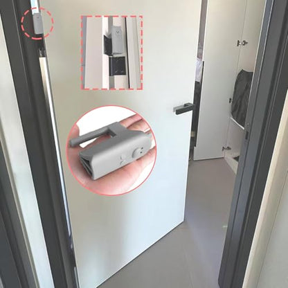 Door Pinch Guard,Slam Stoppers,Soft Stopper Hinge,Hanging Rubber Wedge,Grey,2PCS - color: Greyx2