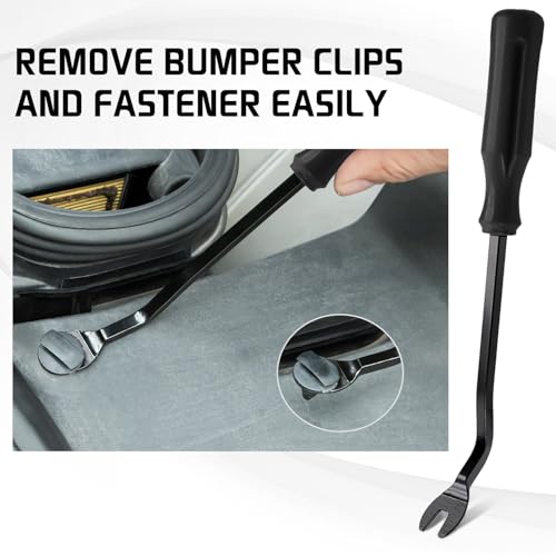 Auto Trim Removal Tool Kit,13 Pcs Car Panel Door Window Tools Kit,Auto Clip Fastener Remover Pry Tool Set-Black