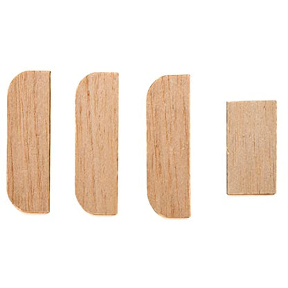 The Hinge Hider Original Door Hinge Filler Plates 3.5 inch Wood (8 Pieces)