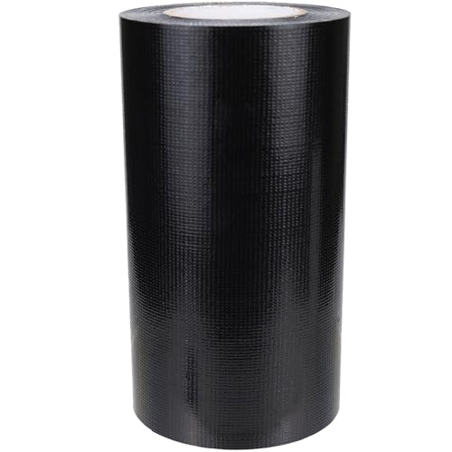 Heavy Duty Duct Tape, 5 Inch x 33 Feet Multi-Purpose Super Strong Waterproof Duct Tape for Crafts & Home Improvement, Black - color: Black, size: 5"