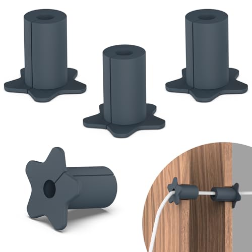 4PCS 5/8" Wall Grommets for Starlink mini Cable,Star Link Accessories Compatible with Starlink Mount for Streaming organizing Protecting Cords,Feed-Through bushings for 5/8 inch Hole(Grey) - color: Grey, size: 4PCS