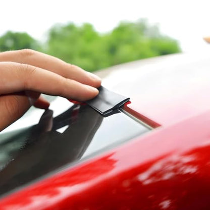 BESULEN 23 Ft Car Windshield Weather Stripping, 19mm T Shape Adhesive Rubber Seal Strip, Auto Sunroof Sealing Gasket, Front Rear Windshield Trim Stripping Leak Sound Proofing Weatherstrip - size: 23 Ft/0.74''wide