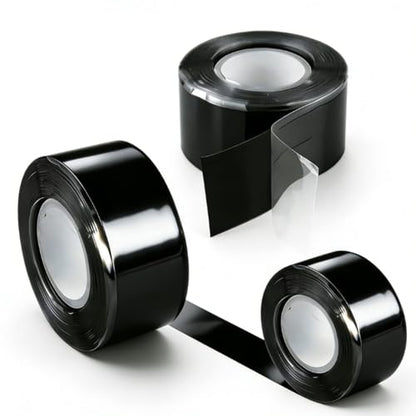 3 Rolls Heavy-Duty Sealant Tape - Instant Waterproof Adhesive, Clear Pipe Repair Tape for Leak Fixing, Pipe Connection & Pipe Maintenance