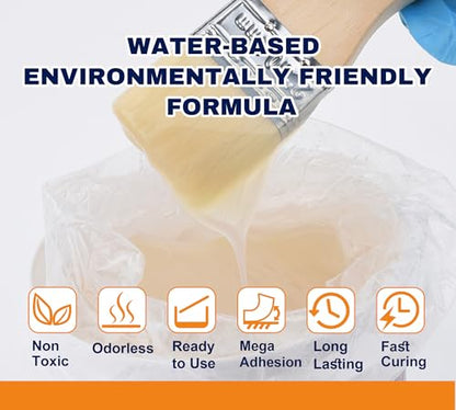 35oz Liquid Waterproof Sealant, Transparent Invisible Waterproof Coating, Water-Based Anti-Leak Repair Adhesive for Roofs, Walls, Bathroom, Windows, Kitchen, Garden, Indoor & Outdoor