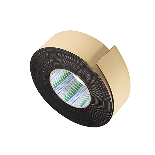 uxcell Sealing Foam Tape 50mm Wide 1.5mm Thick 10m/32.8ft Long, EVA Self Adhesive Weather Strip for Window Door Insulation - size: 50mmx1.5mmx10m