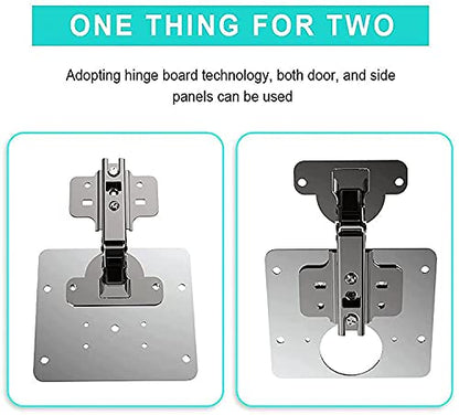 Cabinet Hinges Repair Plate,Stainless Steel Hinge Repair Brackets Kit,Kitchen Cupboard Door Hinge Repair Plate Kit Includes Fixing Screws,Protect Wooden Kitchen Cabinet Door,Furniture(4 PCS)… - size: 4 PCS