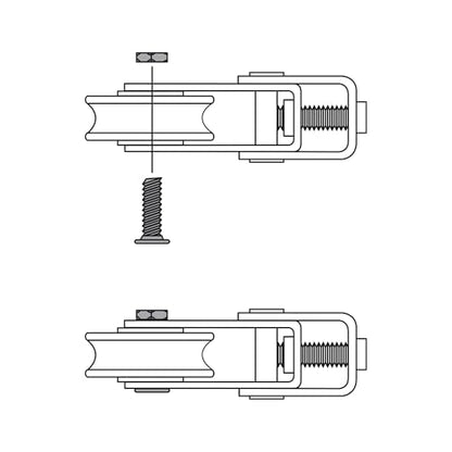 Prime-Line D 1799 1-1/2 In. Patio Door Roller Replacement Kit (2 Pack) - size: 1-1/2 in.