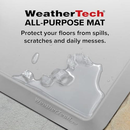 WeatherTech All-Purpose Mat - Multi-Use Mat for Everyday Living - 15" x 24" - Universal - Grey - color: Grey, size: 24"L x 15"W x 0.3"Th