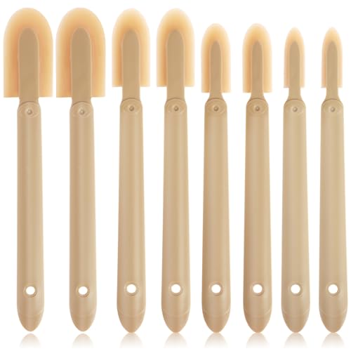 ABS Handle Silicone Caulking Kit, Rubber Caulk Finishing Tool Set with 4 Interchangeable Tips, Smoothing Finger Finisher for Grout, Sealant, Kitchen Bathroom DIY Projects