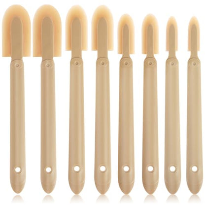 8PCS Rubber Caulking Tool Kit, Caulking Finishing Tool Rubber, Silicone Caulking Tool Caulk, Grout Sealant Applicator Tool, 4 Size Rubber Spatula Caulking Tool for Brick Skirting Kitchen Bathroom