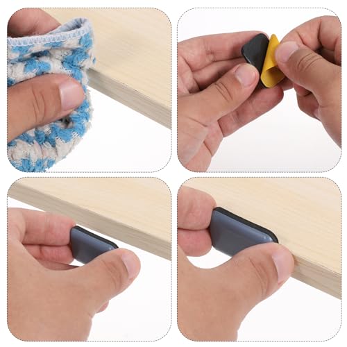 Chair Sliders, 16Pcs Self-Stick Furniture Sliders for Carpets Rectangle 1.4" x 1" Furniture Glides Heavy Duty Adhesive Movers Premium Chair Leg Floor Protectors Slide Effortlessly Protect Floors - size: 1.4" x 1"