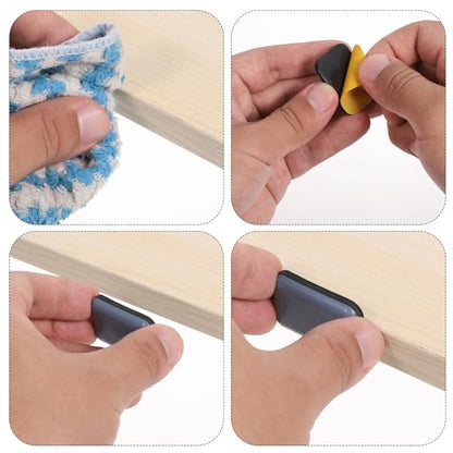 Chair Sliders, 16Pcs Self-Stick Furniture Sliders for Carpets Rectangle 1.4" x 1" Furniture Glides Heavy Duty Adhesive Movers Premium Chair Leg Floor Protectors Slide Effortlessly Protect Floors - size: 1.4" x 1"