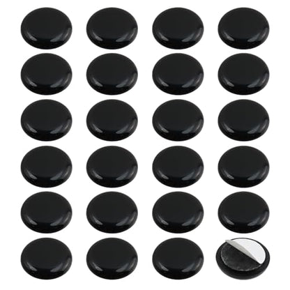 MY MIRONEY 24PCS Round Chair Sliders Black Self-Adhesive Furniture Slider Gliders PE Floor Protector Pads, 1-3/8 Inch - style: 1-3/8"; Black; 24PCS