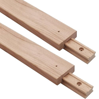 Wooden Drawer Slides 15-3/4 Inches Classic Wood Center Guide Track (15-3/4'' Pack of 2) - size: 15-3/4'' Pack of 2