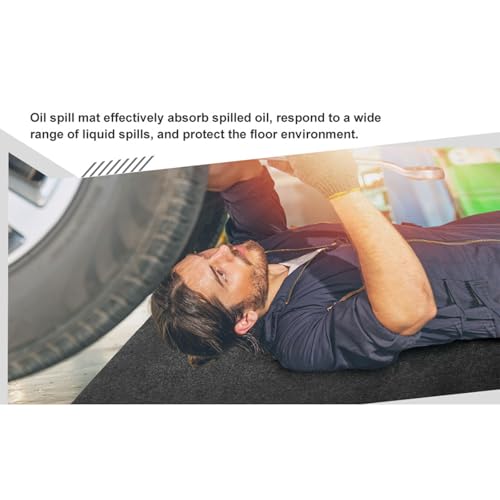 Sturdy Slip Felt Floor Mat Designed for Vehicle Maintenance Spill and Wet Area Security 150x60cm Machine Maintenance Pad - size: 150x60cm