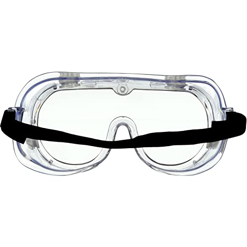 3M Chemical Splash Goggles, Impact Resistant, 99.9% UV Block, Scratch Resistant, Adjustable Fit (91252H1-DC-10)