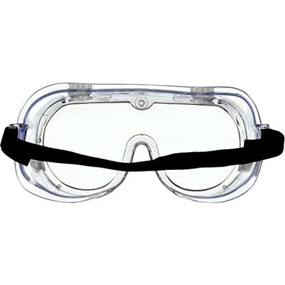 3M Chemical Splash Goggles, Impact Resistant, 99.9% UV Block, Scratch Resistant, Adjustable Fit (91252H1-DC-10)