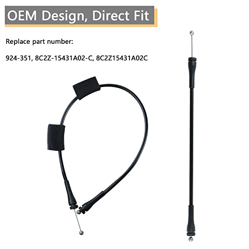 Rear Door Latch Cable Compatible for 1992-2014 F-ord E150 E250 E350 E450 E550 Van Rear Right Passenger Side Cargo Door Latch Cable Replace 8C2Z15431A02C - size: E-van Rear Right Door Cables