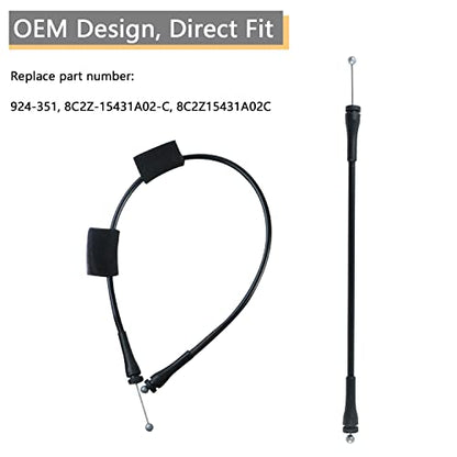 Rear Door Latch Cable Compatible for 1992-2014 F-ord E150 E250 E350 E450 E550 Van Rear Right Passenger Side Cargo Door Latch Cable Replace 8C2Z15431A02C - size: E-van Rear Right Door Cables