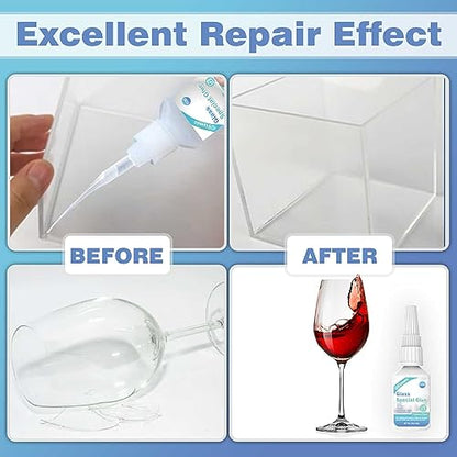 Glass Glue, 30g, Instant Strong Bond for Glass, Acrylic, Waterproof, Dries Clear, Quick Curing, Ideal for Craft, Jewelry, Rhinestone, Crystal, Mirror, Glasses - size: 30g*1, style: Glass Glue