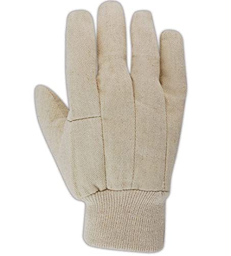 MAGID T89 MultiMaster T89 Wing Thumb Canvas Gloves, 8 oz, Cotton Poly Blend, Men's (Fits Large), Natural (24 Pairs) - size: 9/L, style: 24 Pairs