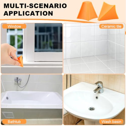 2 PCS Silicone Seam Tool Silicone Caulking Tool, Caulk Applicator, Easy to Use and Reusable Caulking Applicator Finishing Tool for Kitchen, Bathroom, Joint