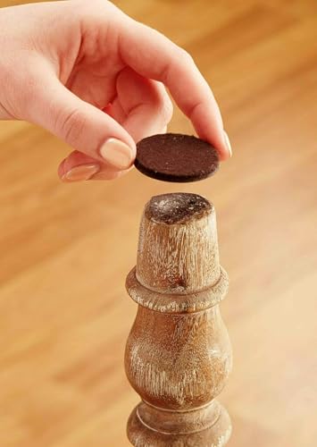 Scotch Felt Pads, Felt Furniture Pads for Protecting Hardwood Floors, Round, Brown, 1.5-in Diameter, 12 Pads - style: 12 Pads