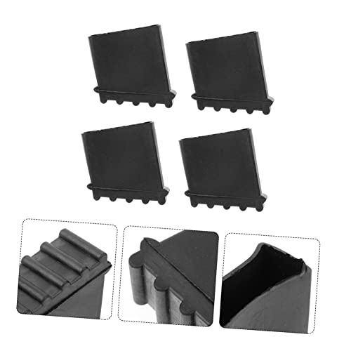 HOMSFOU 4pcs Ladder Mats Non-Slip Stair Treads Ladder Feet Covers Slip Wear-Resistant Easy to Install
