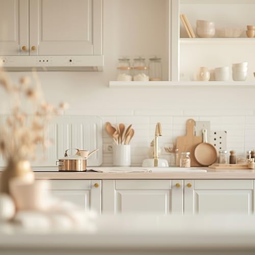 HESTIA HARDWARE 10 Pack | Gold Cabinet Knobs | 1.15 Inch (29mm) Brass Gold Kitchen Cabinets Knobs and for Bathroom Drawer I Champagne Accent Pulls(Z5.10.L) - color: Gold