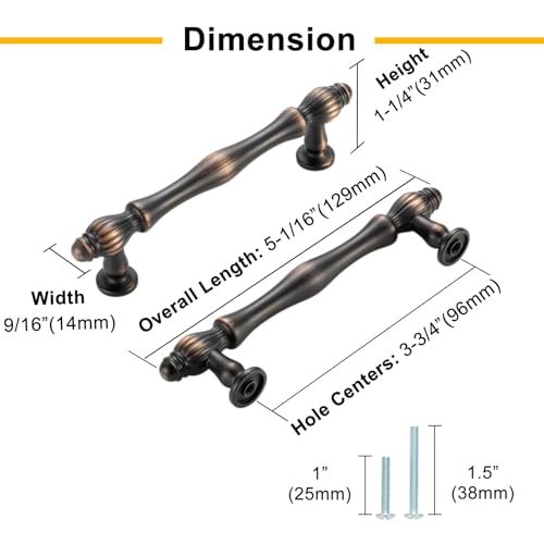 10 Pack 3-3/4 Inch Brushed Gold Cabinet Pulls Gold Cabinet Handles Gold Hardware for Kitchen Cabinets 2510 Drawer Dresser Cupboard Bedroom Bathroom - color: Brushed Gold, size: 3-3/4 In Hole Distance