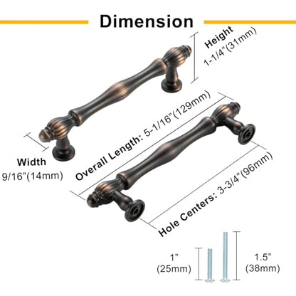 10 Pack 3-3/4 Inch Brushed Gold Cabinet Pulls Gold Cabinet Handles Gold Hardware for Kitchen Cabinets 2510 Drawer Dresser Cupboard Bedroom Bathroom - color: Brushed Gold, size: 3-3/4 In Hole Distance