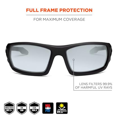 Ergodyne Skullerz ODIN Anti Scratch Safety Glasses, Anti-Fog, ANSI z87.1 - color: In/Outdoor Lens