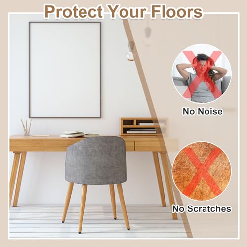 uxcell 16 Pcs Furniture Glides Sliders, 1.02" Plastic Round Chair Sliders Glides, Furniture Movers Pads for Chair Leg Floor Protectors, Brown - size: 26mm