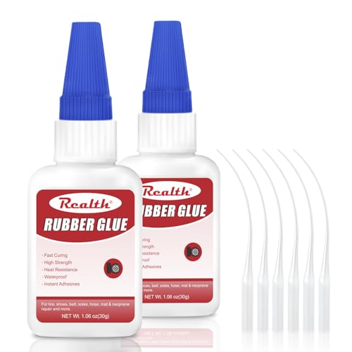 Rubber Glue 30g 2 Pack – Strong, Waterproof & Heat-Resistant Adhesive for Rubber, Leather & Tires – Fast-Drying, Flexible & Non-Toxic – Perfect for DIY & Repairs - size: 60g, style: Rubber Glue