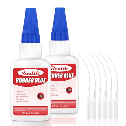 Rubber Glue 30g 2 Pack – Strong, Waterproof & Heat-Resistant Adhesive for Rubber, Leather & Tires – Fast-Drying, Flexible & Non-Toxic – Perfect for DIY & Repairs - size: 60g, style: Rubber Glue