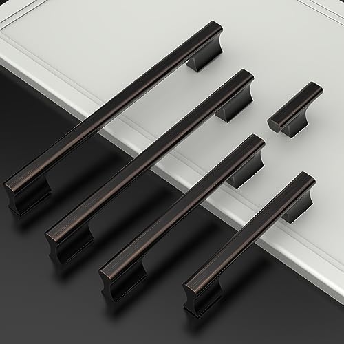 Asidrama 10 Pack 12.6 Inch(320mm) Oil Rubbed Bronze Kitchen Cabinet Handles, Cabinet Pulls Kitchen Cabinet Hardware Cupboard Handles Drawer Pulls - color: Oil Rubbed Bronze, size: 12.6" Hole Center(320mm), style: 10 Pack