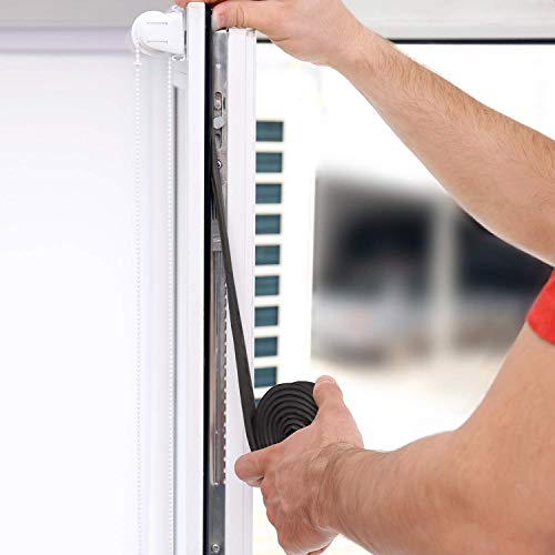 Neoprene Foam Strip Roll by Dualplex, 4" Wide x 10' Long x 1/16" Thick, Weather Seal High Density Stripping – Weather Strip Roll Insulation Foam Strips - 10 Feet Long - size: 4" Wide x 10' Long x 1/16" Thick