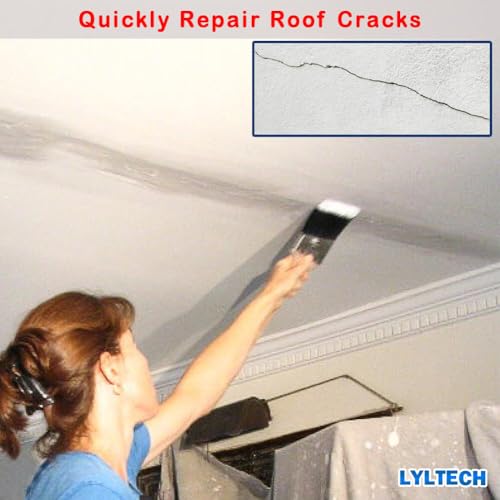 LYLTECH Drywall Joint Tape- 5.7in X 100 ft,13 MESH,100% Fiberglass,Heavy-Duty Self-Adhesive Wall Crack and Seam Patch