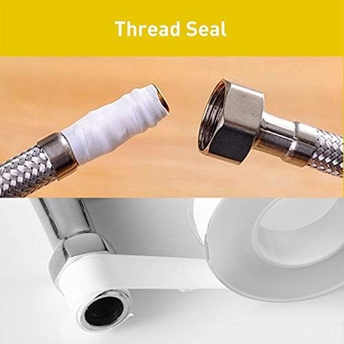 GCQ Teflon Tape, Thread Seal Tapes, PTFE Thread Seal Tape for Plumbers Sealant Tape for Leak Water Pipe Thread 3/4 inch x 790inch (10 Pack/White) - size: 3/4-790inch(10 Pack)