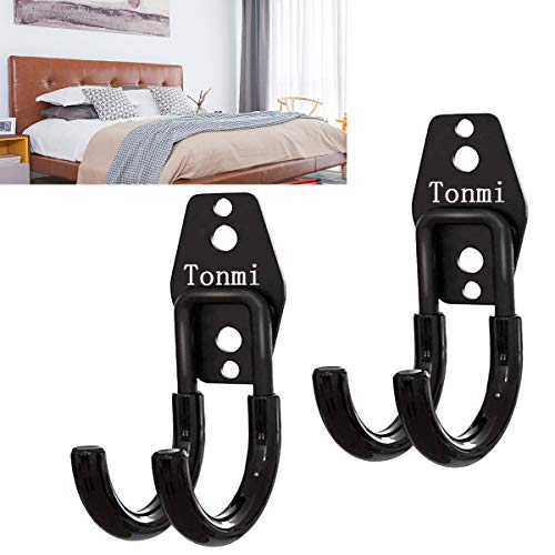 2Pcs Telescoping Wall Mount Ladder Hooks, Folding Step Stool Wall Mount Hooks, Household Engineering Ladder Hanger, Telescoping Ladder Hanger, for Garage or Shed Display & Storage Ladder Tool