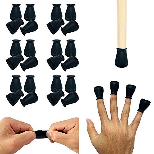 Extra Small Silicone Chair Leg Floor Protectors with Felt, FIT 19/32” to 15/16” Glide Chair Leg Caps Silicon Furniture Leg Feet Cover Bottom Slide Protect Hardwood Floors No Scratches No Noise 24 Pack - color: 24pack-black, size: Extra Small Fit: 19/32"~1