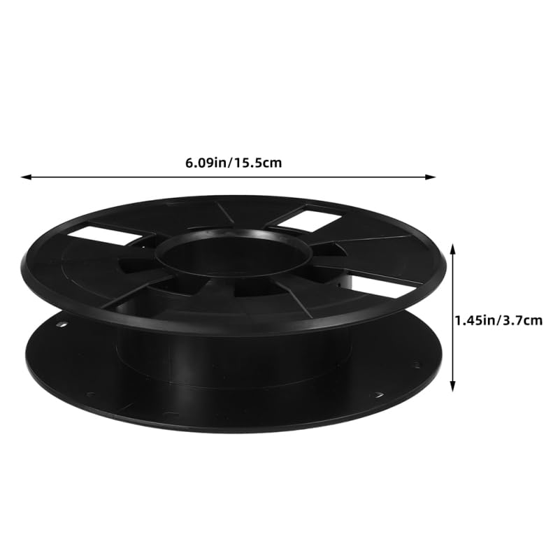 TEHAUX 2pcs Cord Storage Reel Lightweight Plastic Cable Extension Cord Reels for 3D Printer Filament Home School Studio Organization