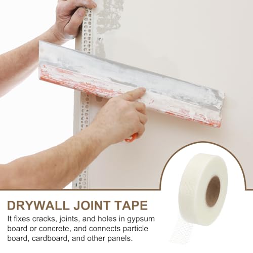 PATIKIL Drywall Repair Mesh Tape, 2 inch x 328 ft Fiberglass Repair Patch Self-Adhesive Dry Wall Joint Tape 7 Mesh Wall Hole Crack and Seam Patch, White - size: 2 inch x 328 Feet