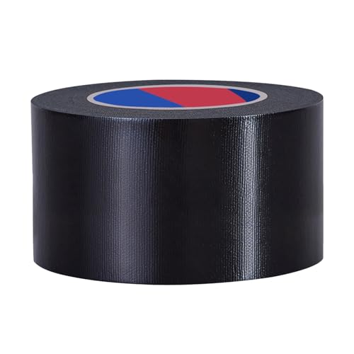 Black Heavy Duty Duct Tape, 3 Inch x 55 Yards, Industrial Grade Waterproof & UV Resistant, Strong Adhesive for Indoor Outdoor Repairs, Crafts, Home Improvement, Moving Packing and DIY Projects - color: Black, size: 3Inch x 55 Yards