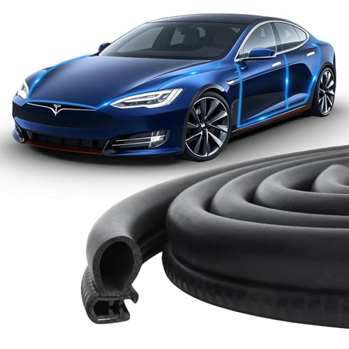 Storystore Automotive Door Weather Stripping 98Ft Car Door Rubber Edge Trim Seal Strip Gasket with Side Car Door Seal for Car Bus Camper Boat RV Truck Doors - size: 98Ft