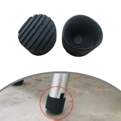 Ladder Non-Slip Rubber Feet Mats 76Mm Round Pad Covers For Telescopic And Step Ladders, Accessories For Floor Protection 2-Pack