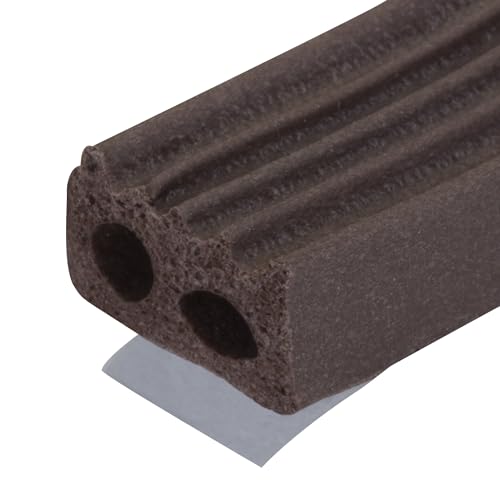 M-D Building Products 63644 5/16 in. x 19/32 in. x 10 ft. Brown Premium Rubber Window Seal for Large Gaps - color: Brown, size: 5/16 in. x 19/32 in.