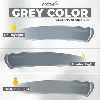PentaUSA Tile Grout Repair Kit - Premixed Acrylic Sanded Grout for Bathroom, Shower & Kitchen, Water-Resistant Tube with Applicator, Fills Cracks and Gaps in Lines - Gray (8.8oz/250gr) - color: Gray