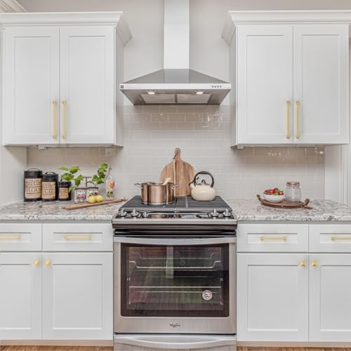 9Build Cabinet Hardware 10 Pack - 3.75 Inch Gold Cabinet Pulls and Handles for Cabinets - color: Gold, size: 3.75"/96MM Hole Center, style: 10 Pack